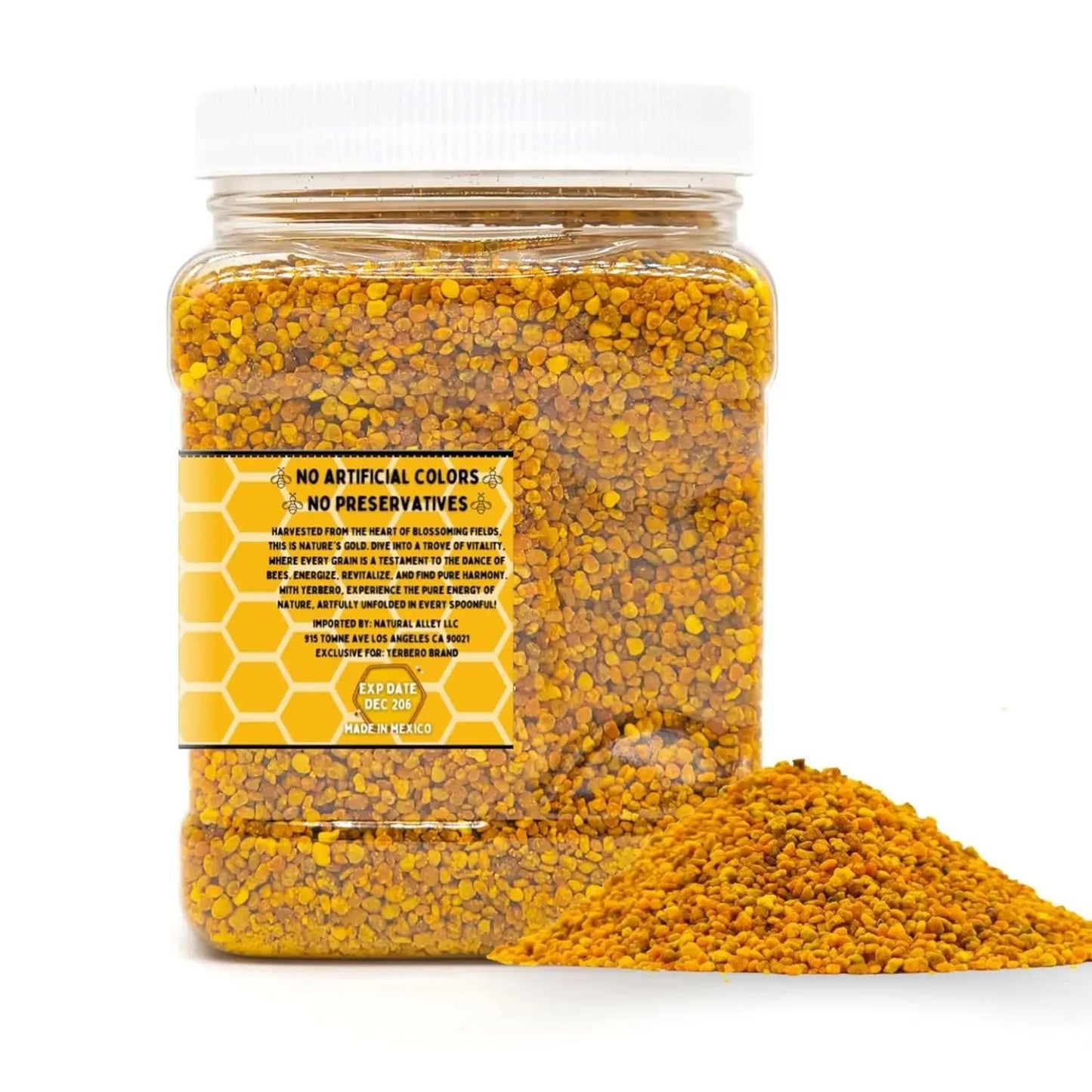 Yerbero - Premium Bee Pollen Granules 1 Lb (16oz)