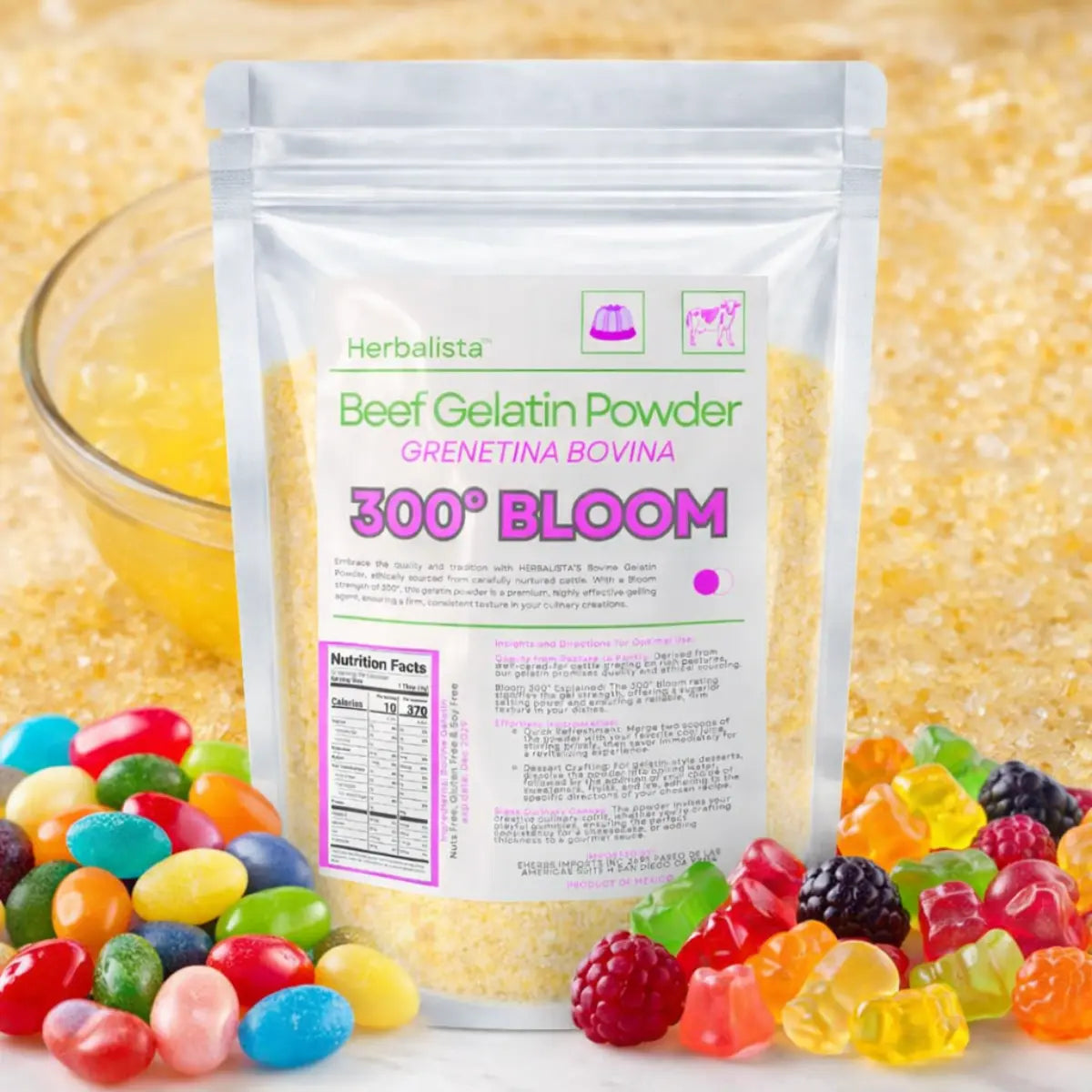 Beef Gelatin Powder 300 Bloom 4oz (114g)