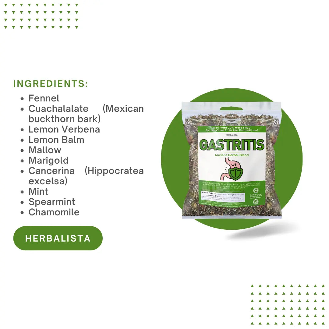 Herbalista Gastritis-BYE Herbal Compound Tea 5oz (141g)