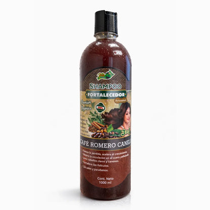 Coffee, Rosemary & Cinnamon Herbal Shampoo 1L (33.9 fl oz)