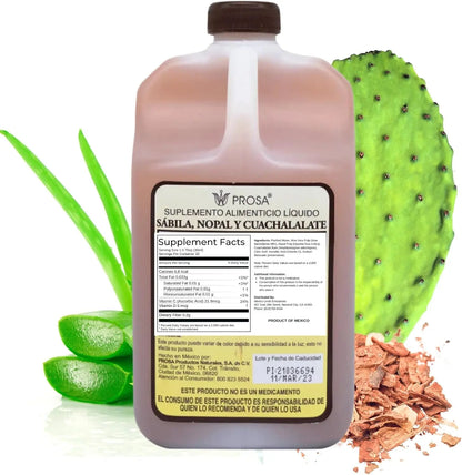 PROSA Aloe & Hibiscus Herbal Juice – 33.8 fl oz (1.05 qt / 1L)