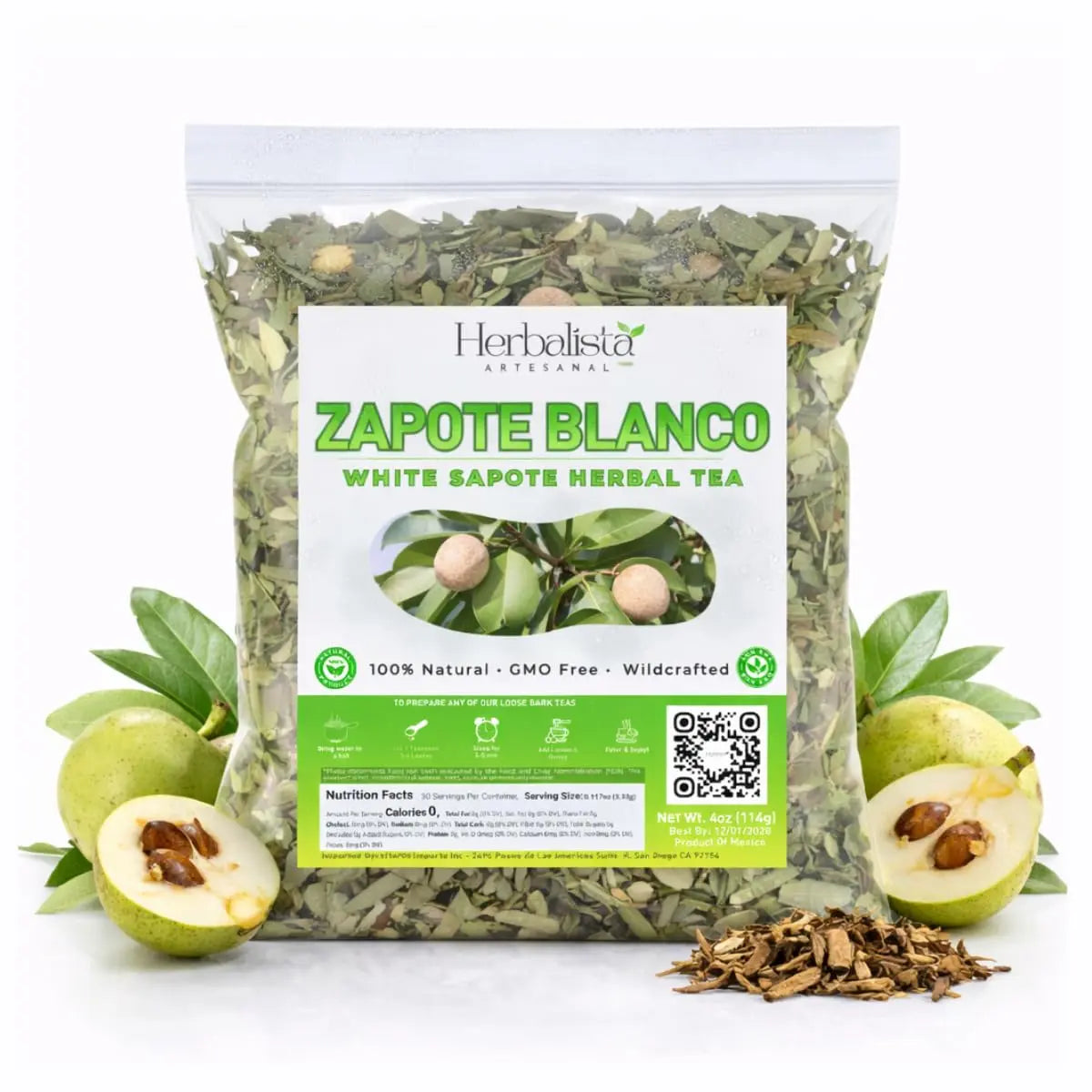 Herbalista Zapote Blanco Leaf Tea 4 oz
