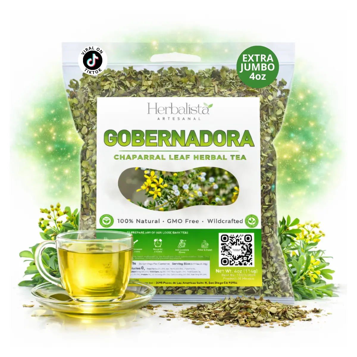 Gobernadora (Chaparral) Herbal Tea 4oz (113 g)