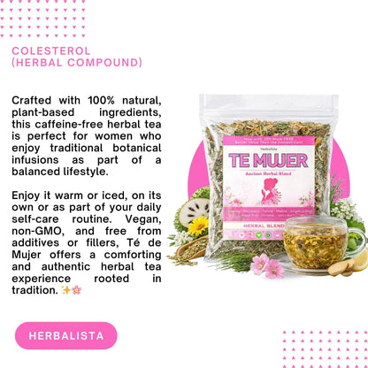 Herbalista Té de Mujer Women’s Herbal Tea 5oz (141 g)