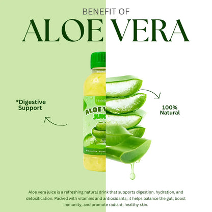 Herbalista Aloe Vera Juice with Real Aloe Chunks 32oz (980ml)