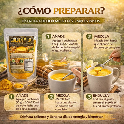 Golden Milk Turmeric Latte Mix 4oz (114g) (Leche Dorada)
